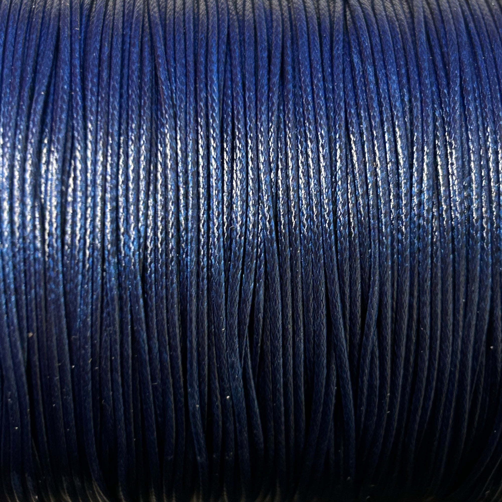 Waxkoord shiny midnight blue 0,9mm - 5 meter-koord-Kraaltjes van Renate