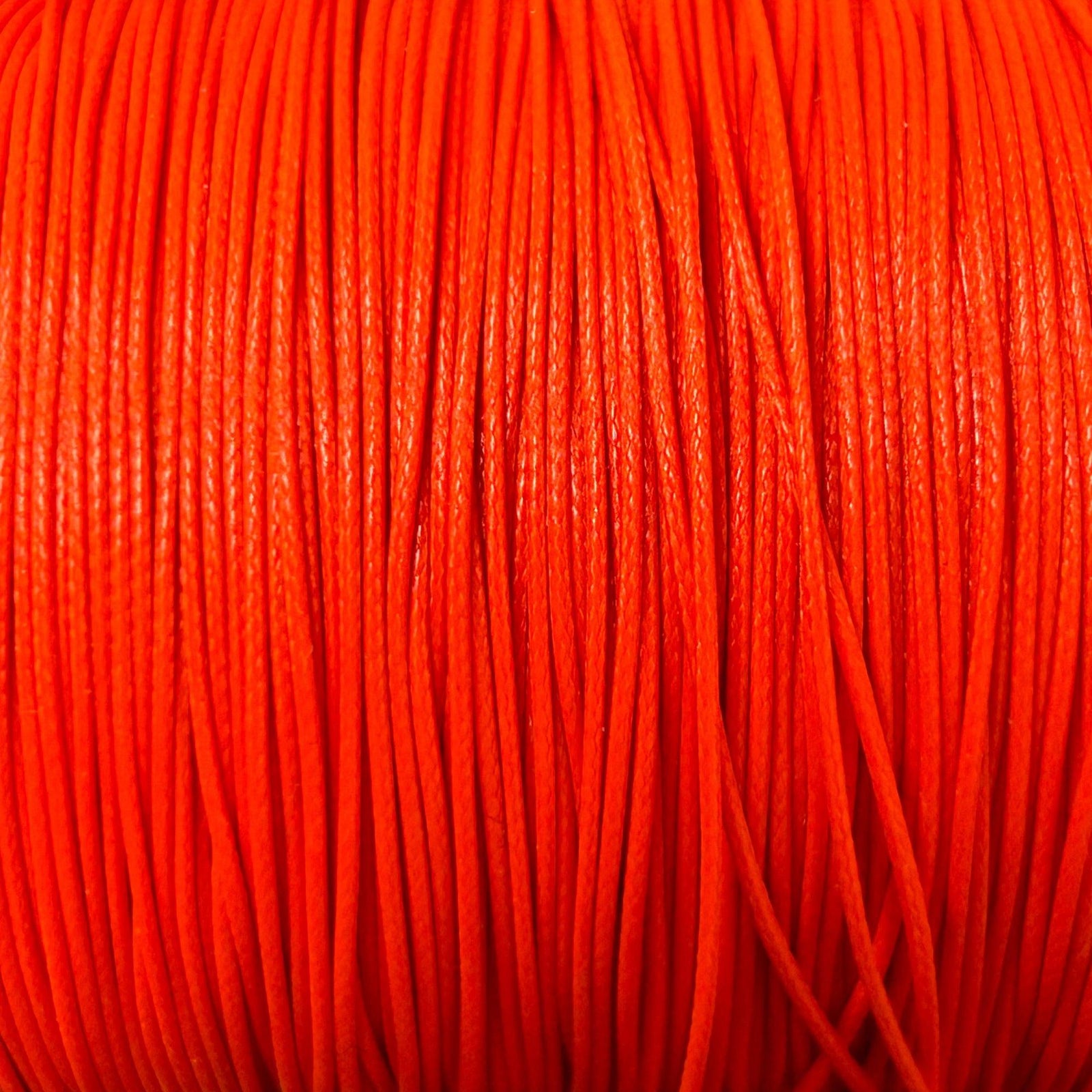 Waxkoord shiny neon orange 0,9mm - 5 meter-koord-Kraaltjes van Renate