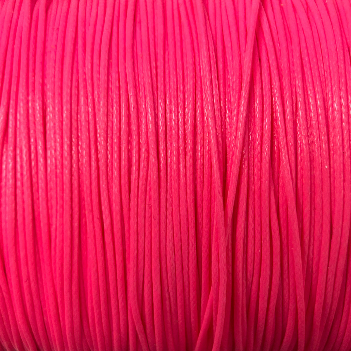 Waxkoord shiny neon pink 0,9mm - 5 meter-koord-Kraaltjes van Renate