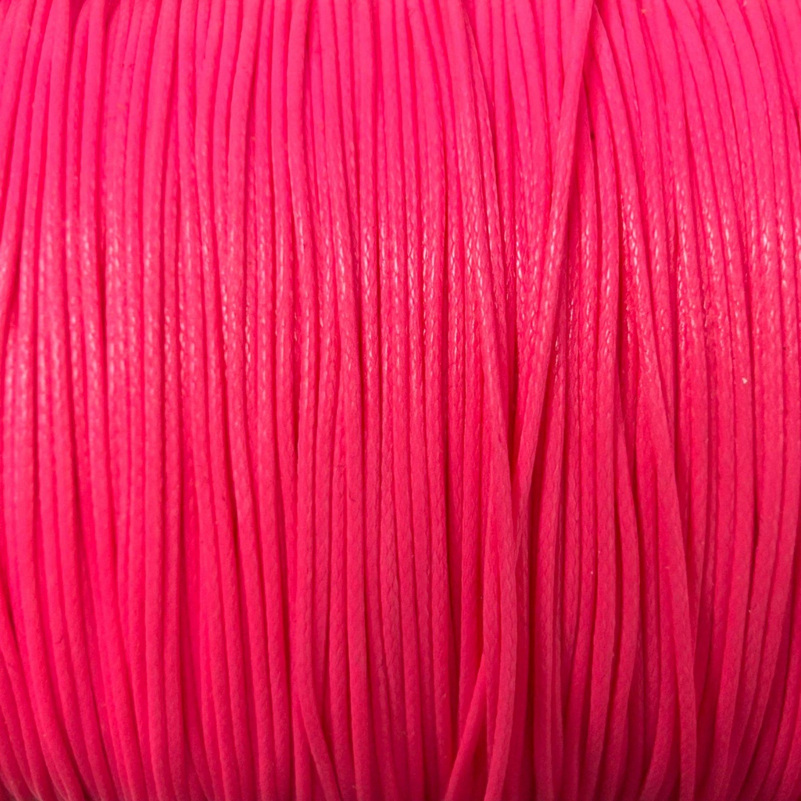 Waxkoord shiny neon pink 0,9mm - 5 meter-koord-Kraaltjes van Renate