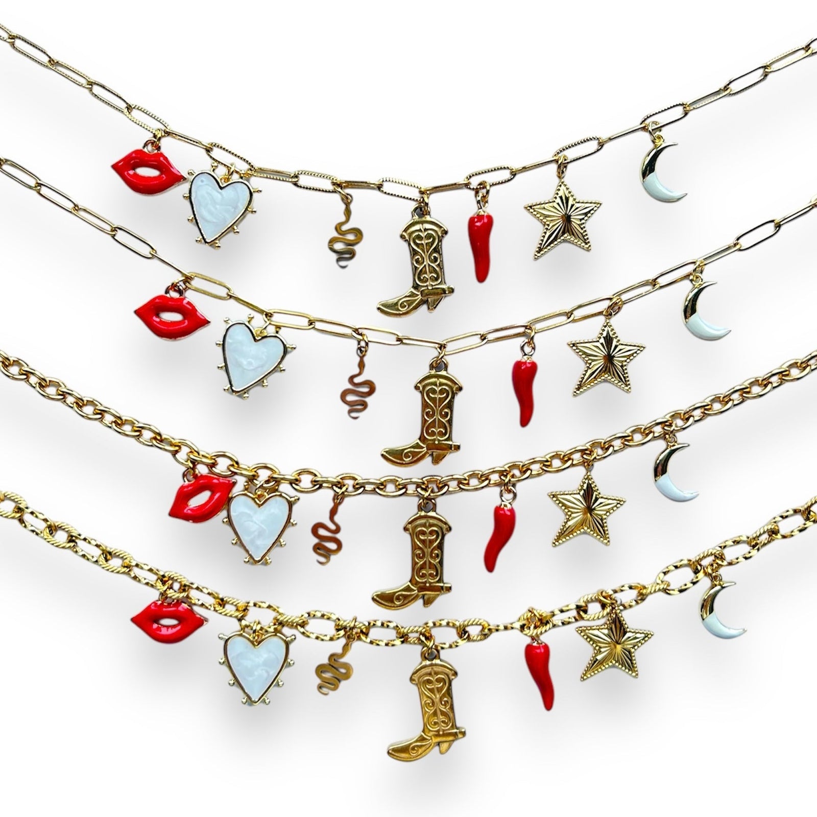 Western cowboy ketting Stainless steel-Kraaltjes van Renate