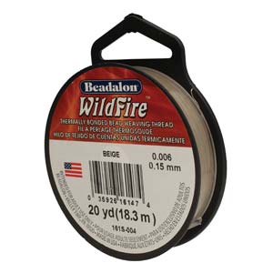 Wild Fire draad beige 0,15mm - 18 meter-Kraaltjes van Renate