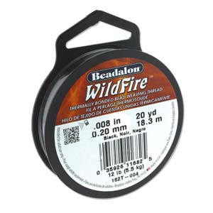 Wild Fire draad black 0,20mm - 18 meter-Kraaltjes van Renate