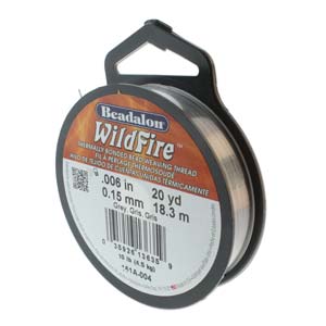 Wild Fire draad grijs 0,15mm - 18 meter-Kraaltjes van Renate