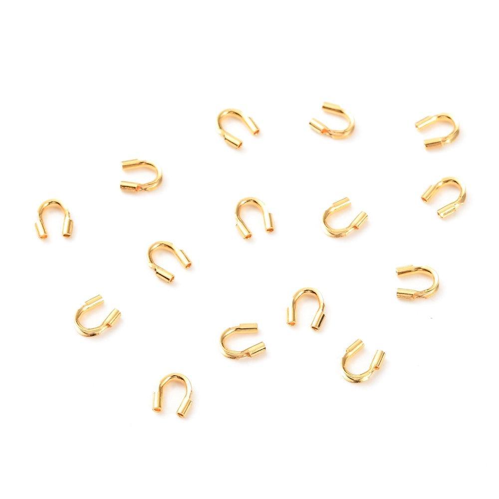 Wire Guardian Brass 18K Goud 4x4.5mm - per 10 stuks-Onderdelen-Kraaltjes van Renate