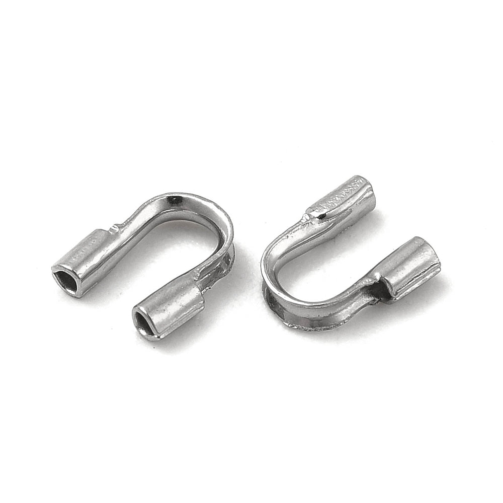 Wire Guardian RVS Zilver 5x4.5mm - 10 stuks-Onderdelen-Kraaltjes van Renate