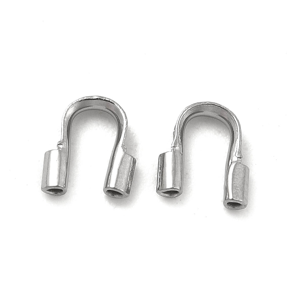 Wire Guardian RVS Zilver 5x4.5mm - 10 stuks-Onderdelen-Kraaltjes van Renate