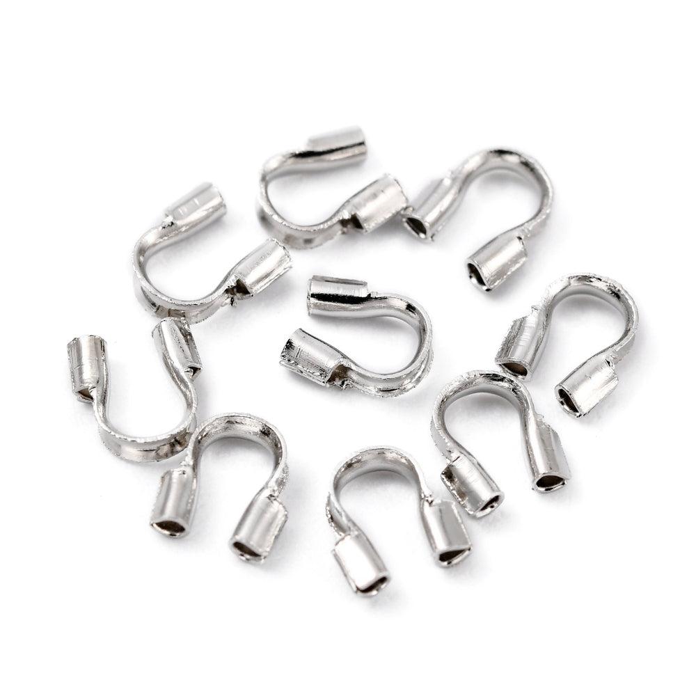 Wire guardians Zilverkleurig 5x4x1mm - 40 stuks-onderdelen-Kraaltjes van Renate