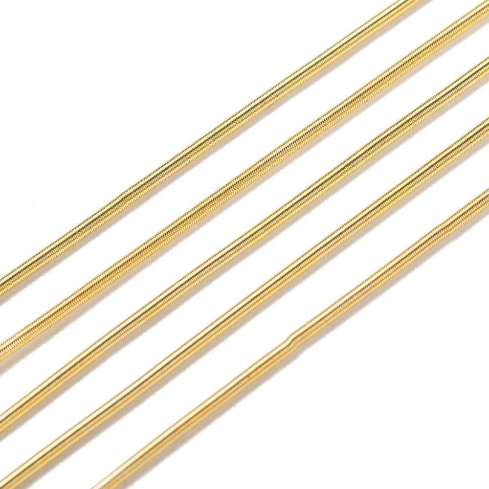 Wire guardians draadbeschermer 1mm Goud - ±10cm-onderdelen-Kraaltjes van Renate