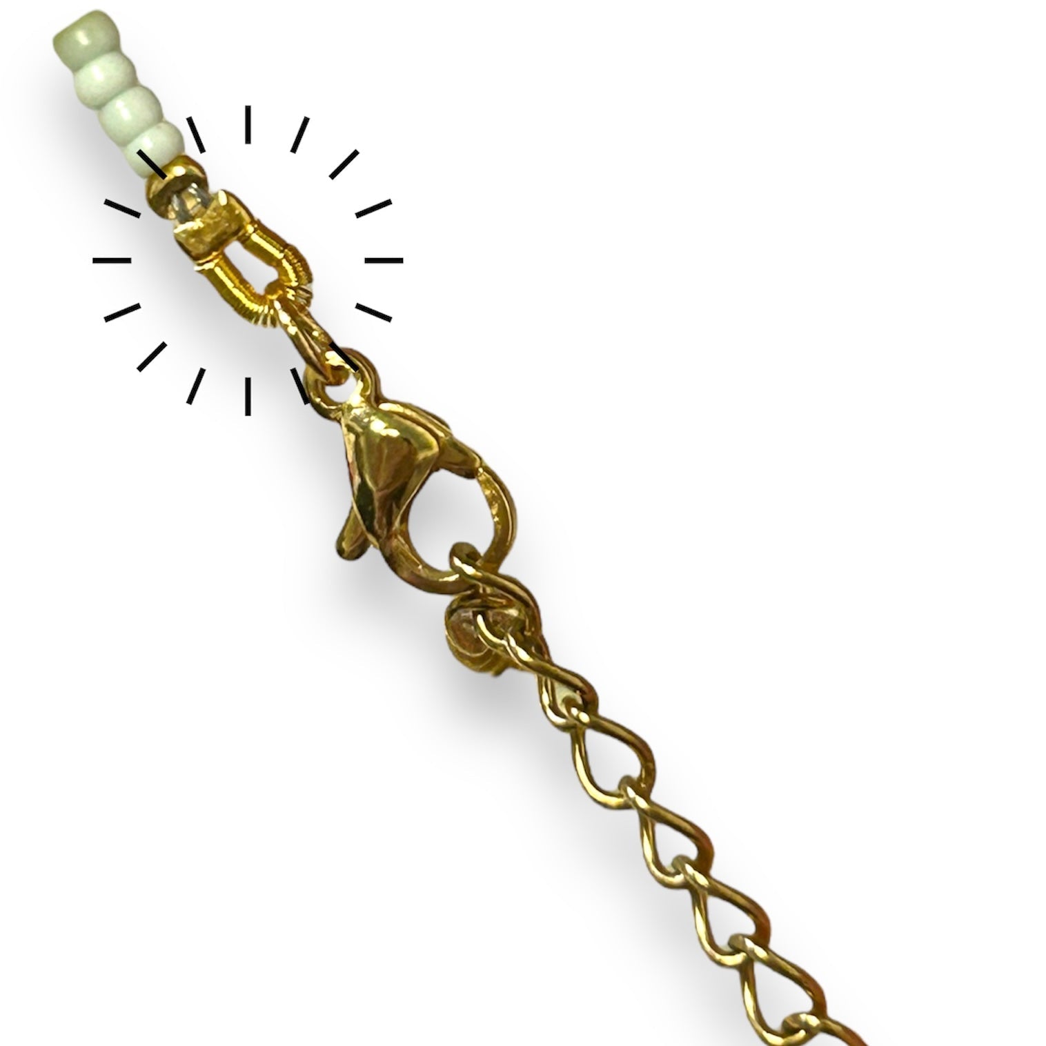 Wire guardians draadbeschermer 1mm Goud - ±10cm-onderdelen-Kraaltjes van Renate