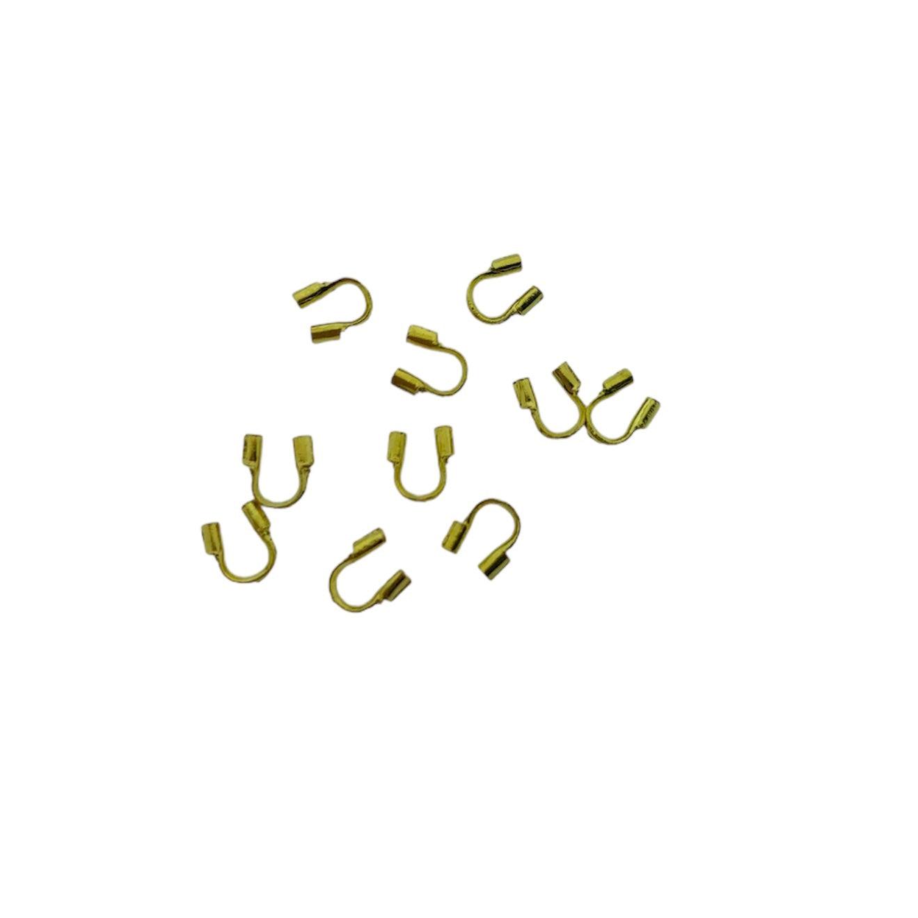 Wire guardians goud 5x4x1mm- per 10 stuks-onderdelen-Kraaltjes van Renate
