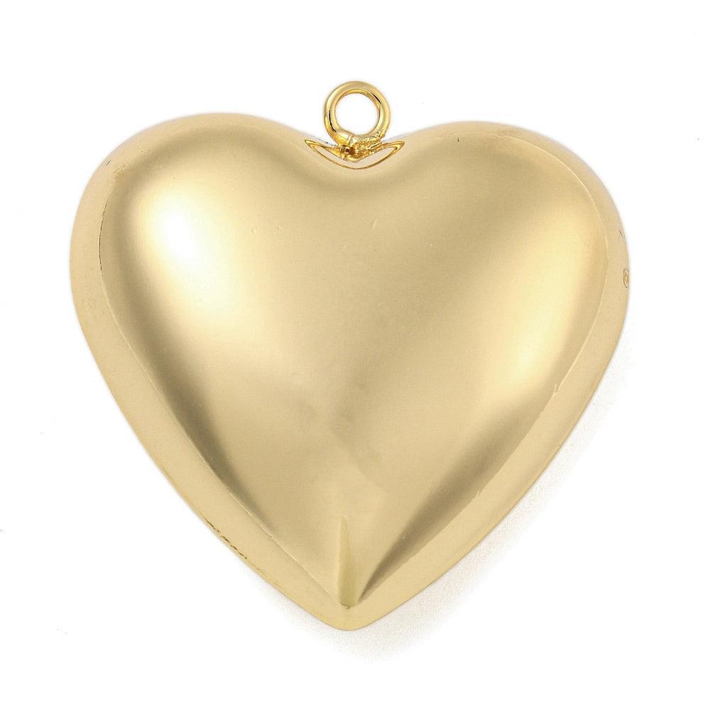 XL Bedel Hart 18K Gold Plated 36mm - per stuk-Kralen-Kraaltjes van Renate