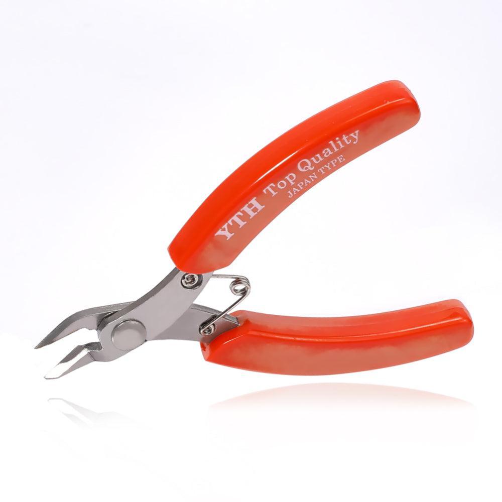 Zijkniptang Vlak RVS Rood 8.3cm - per stuk-Gereedschap-Kraaltjes van Renate