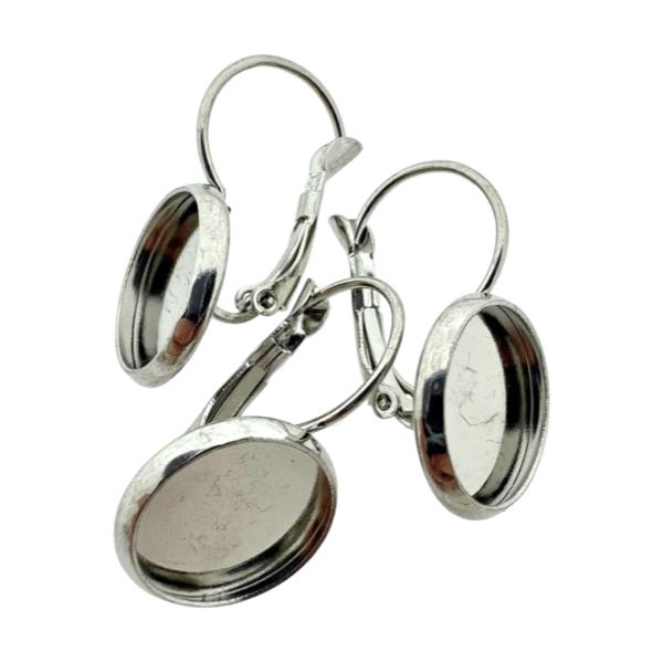 Zilveren oorbellen 14x24mm- per 2 stuks-bedels-Kraaltjes van Renate