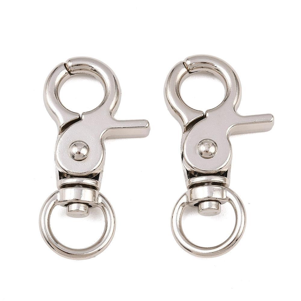 RVS swivel sluiting zilver 44,5mm - per stuk-sluitingen-Kraaltjes van Renate