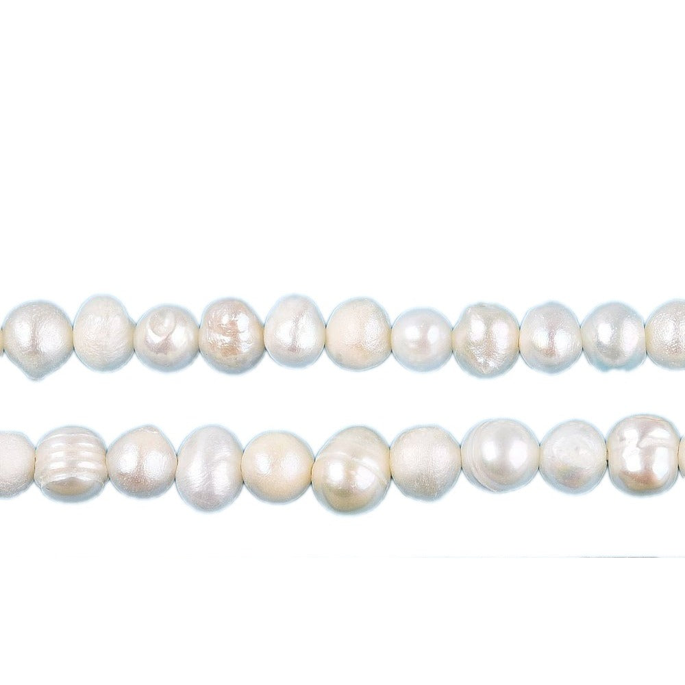 Zoetwaterparel Ovaal Crème 4-5mm - per stuk-Kralen-Kraaltjes van Renate