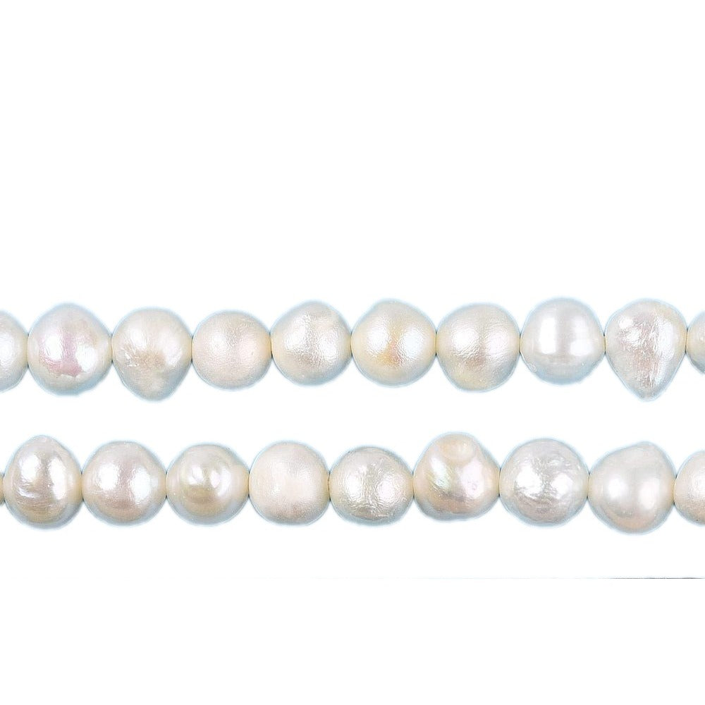 Zoetwaterparel Ovaal Crème 5mm - per stuk-Kralen-Kraaltjes van Renate