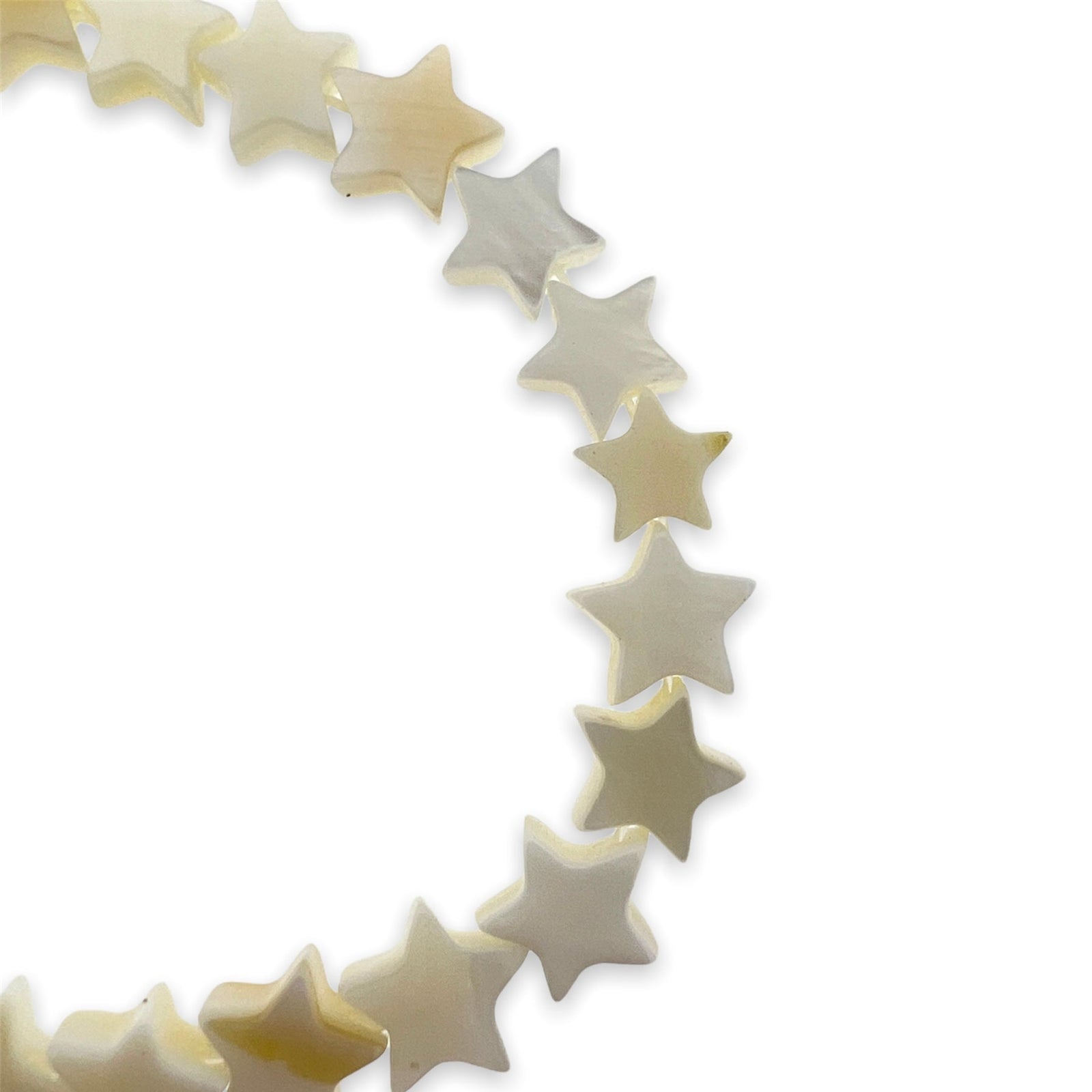 Zoetwaterschelp kraal Ster parelmoer 7x7x2mm - per stuk-Kralen-Kraaltjes van Renate
