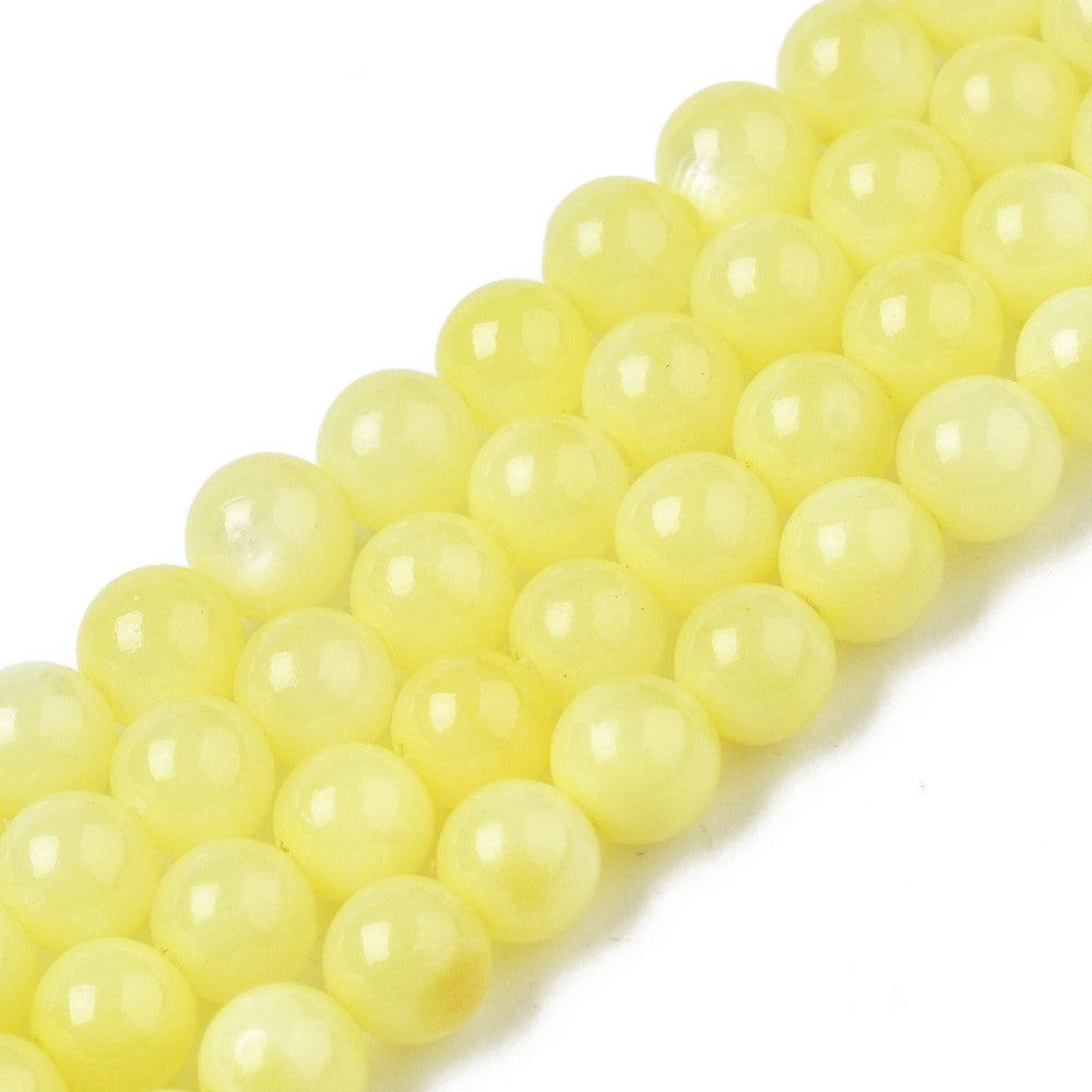 Zoetwaterschelp kraal light yellow 2,5mm- per ±40 stuks-Kralen-Kraaltjes van Renate