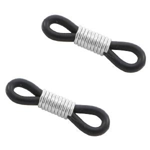 Zonnebril houders zwart zilver 20x5mm - 2 stuks-Kraaltjes van Renate