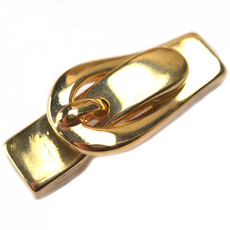magneet sluiting gesp Ø5x2mm metaal goud DQ 33x14mm-Kraaltjes van Renate