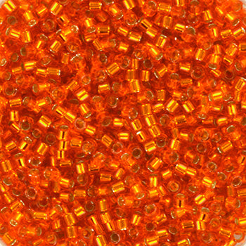 Miyuki Delica DB-45 silverlined orange 11/0 - 4 gram