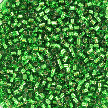 Miyuki Delica DB-46 silverlined green 11/0 - 4 gram