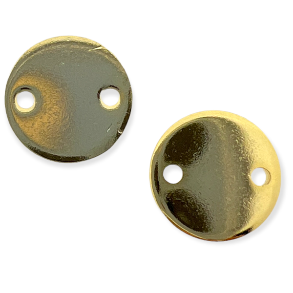 muntje goud Stainless Steel tussenzetsel 10x1mm-bedels-Kraaltjes van Renate
